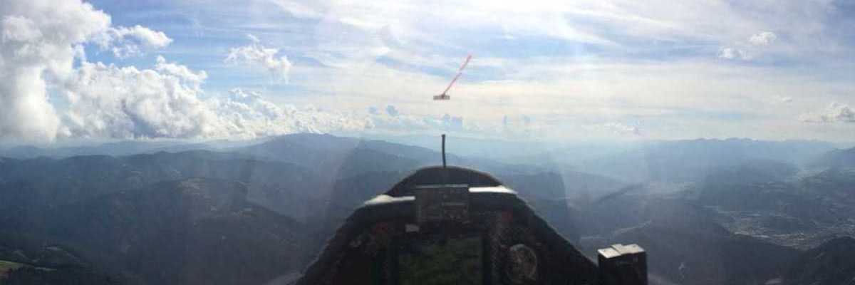 Flugwegposition um 14:15:02: Aufgenommen in der Nähe von Leoben, 8700 Leoben, Österreich in 2273 Meter